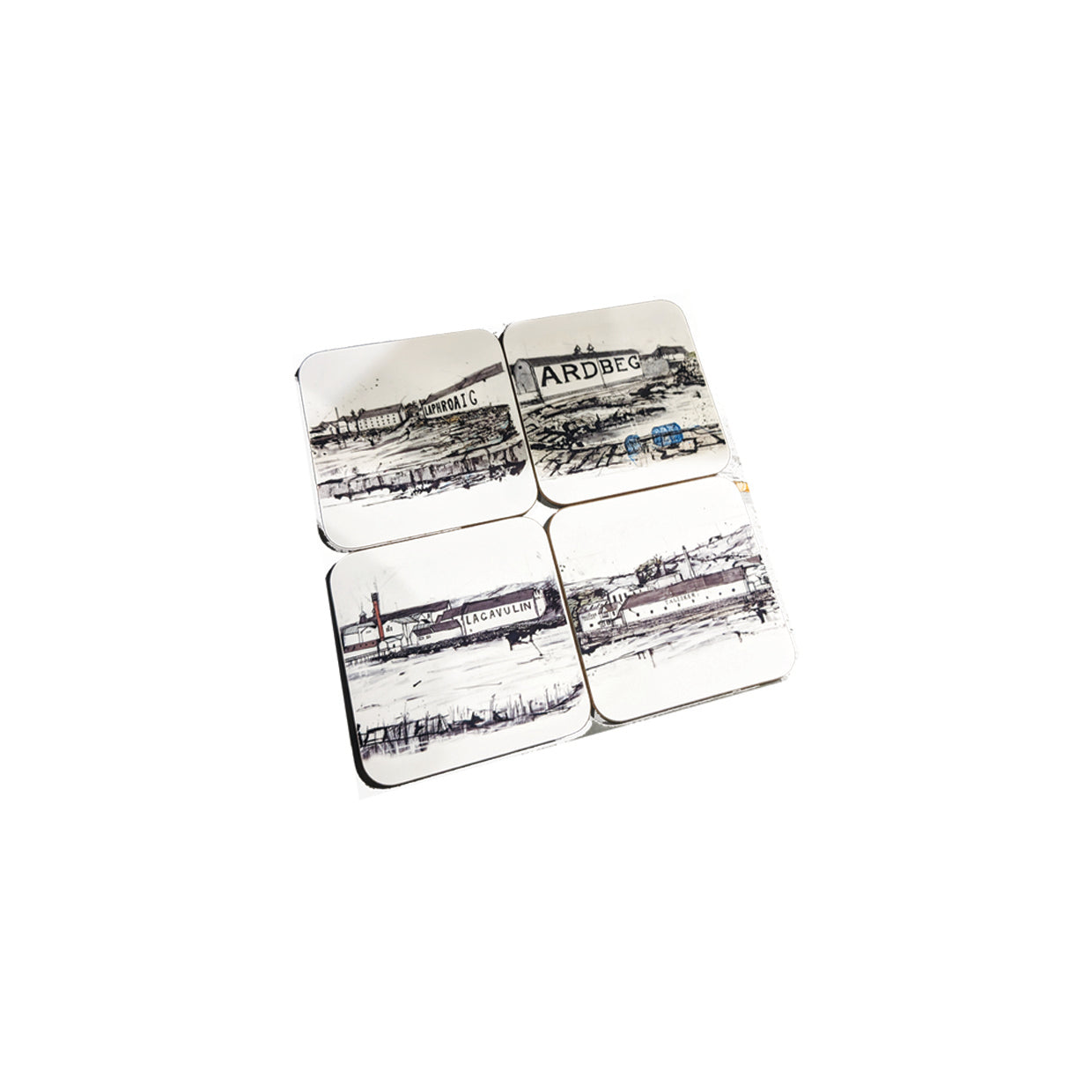 Distilleries of Scotland coaster set