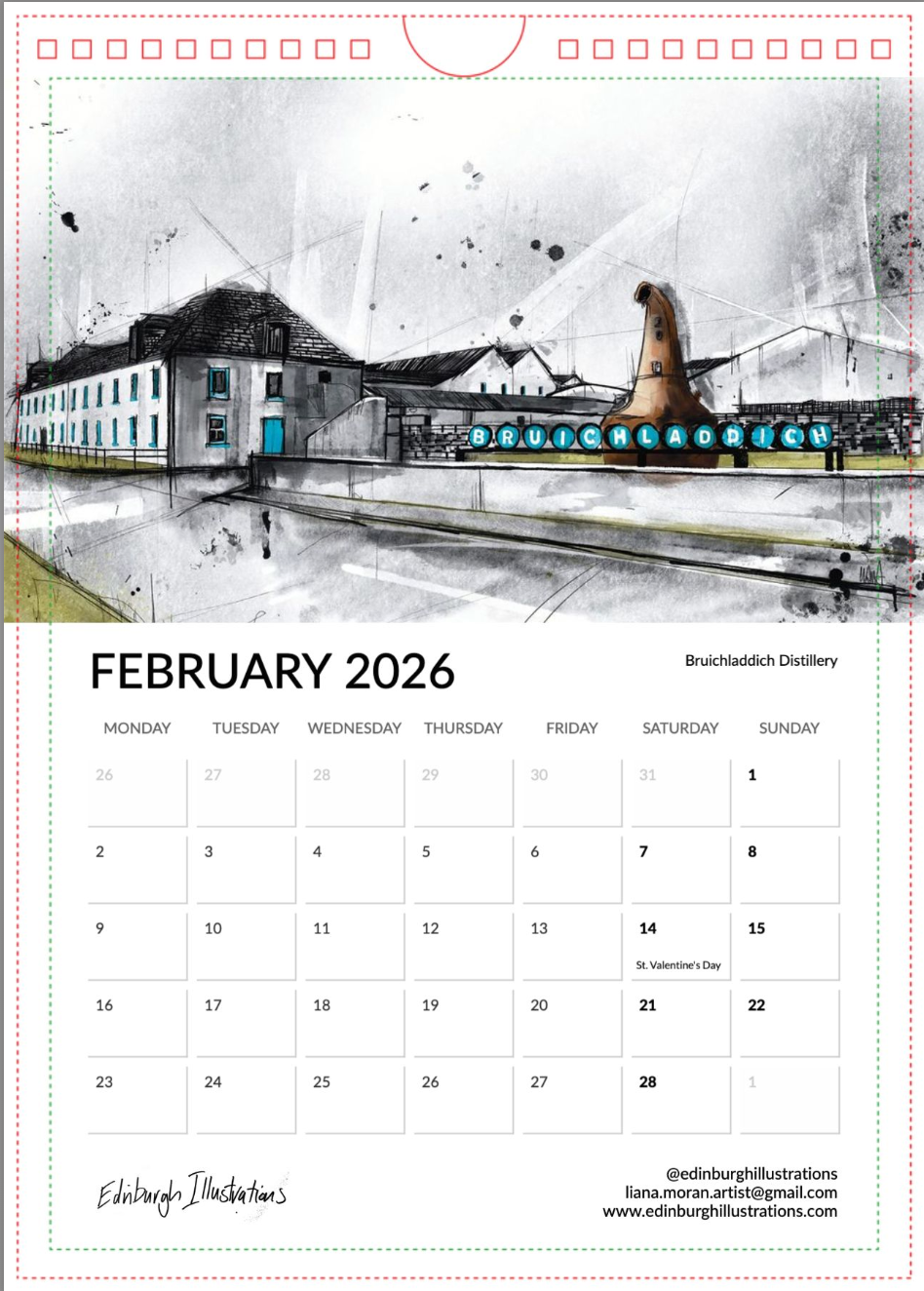 Distilleries of Scotland 2026 Calendar