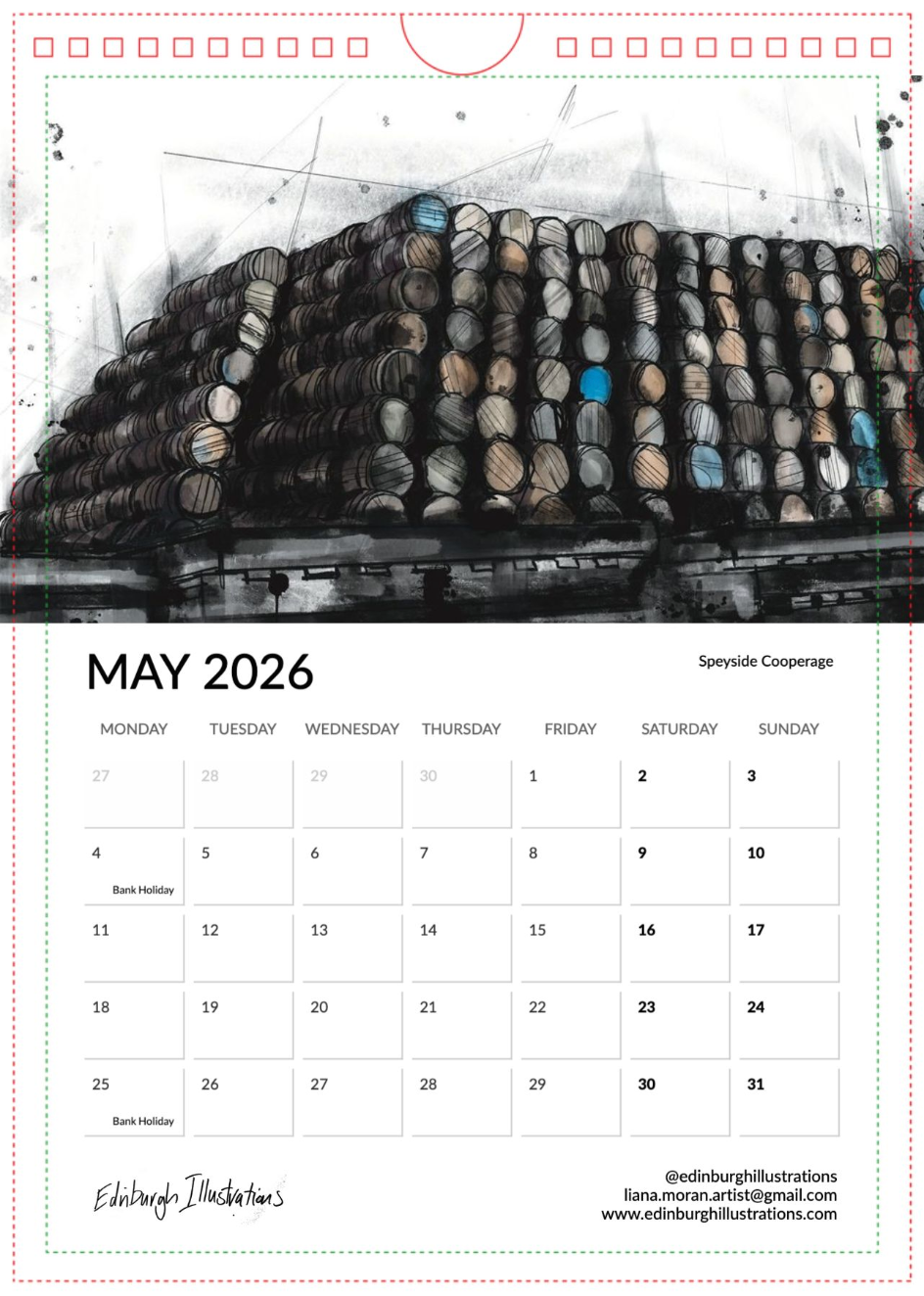 Distilleries of Scotland 2026 Calendar