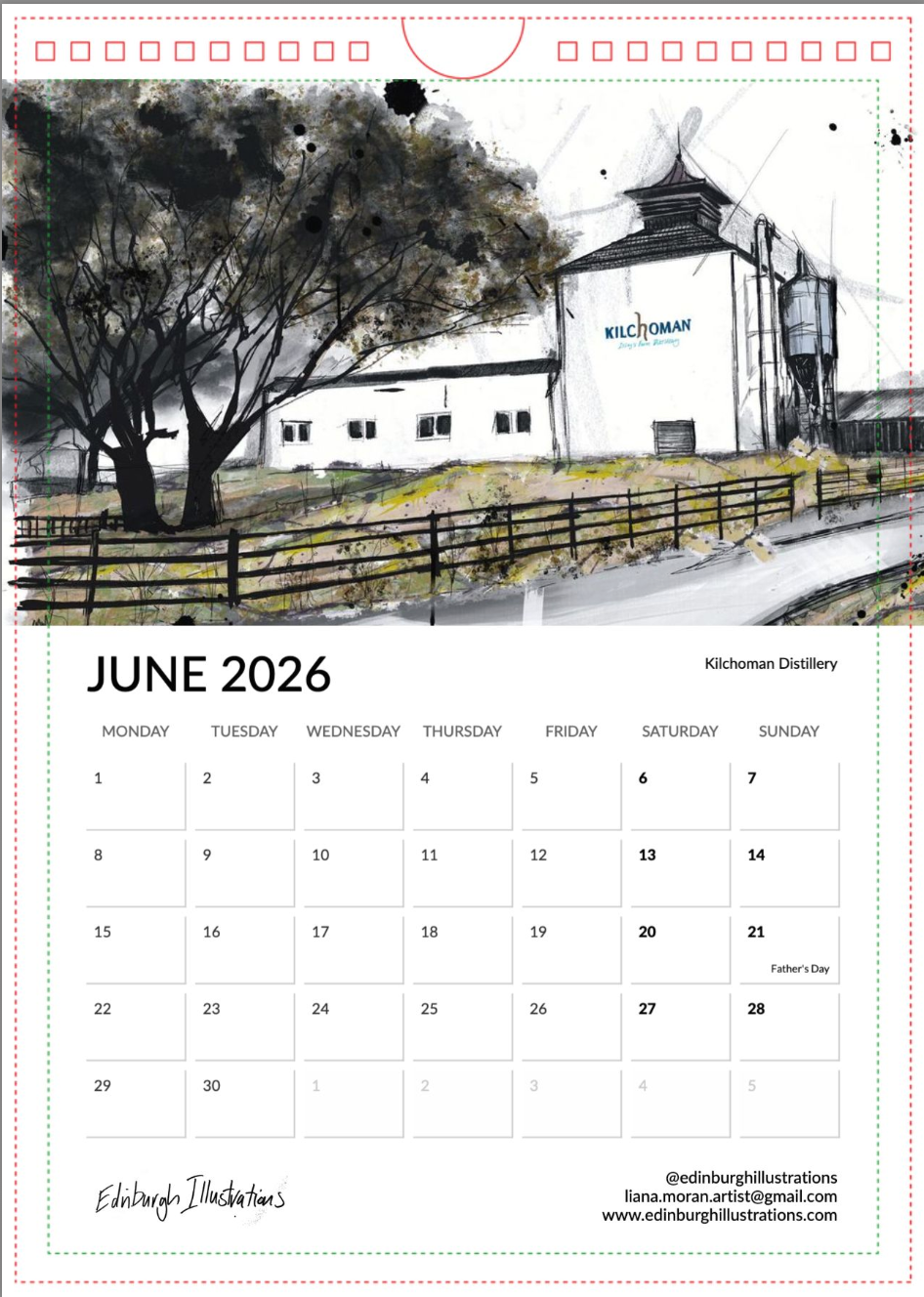 Distilleries of Scotland 2026 Calendar