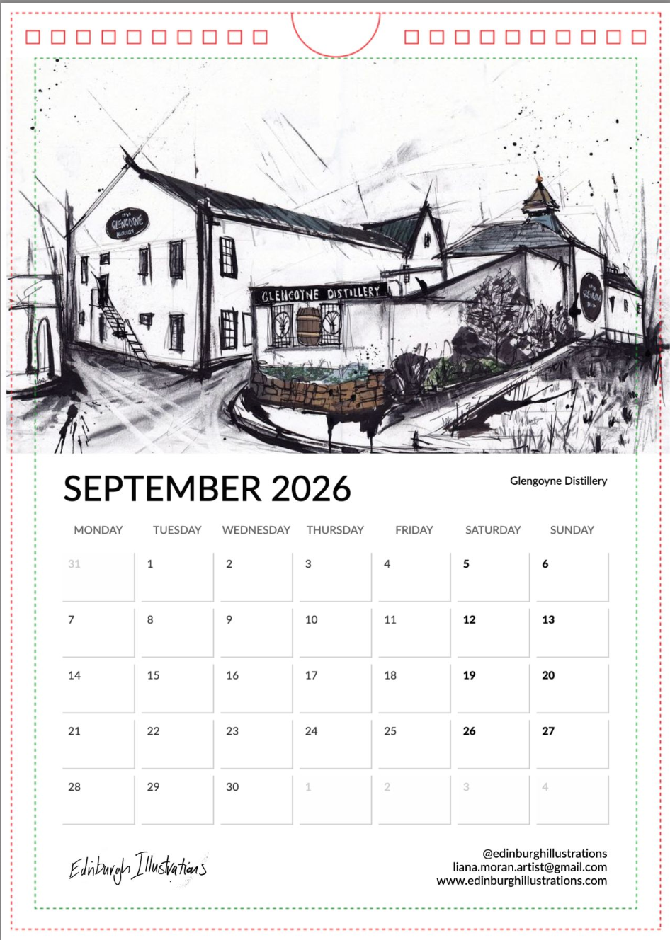 Distilleries of Scotland 2026 Calendar