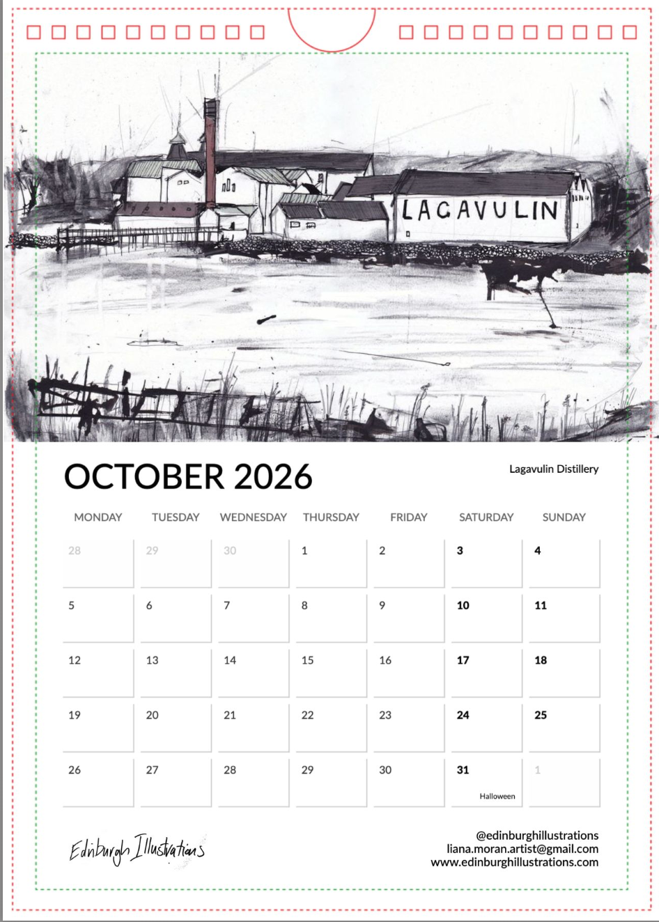 Distilleries of Scotland 2026 Calendar