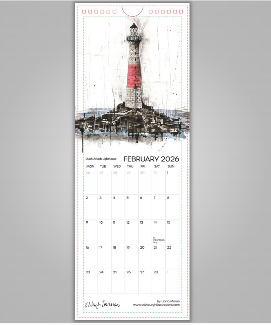 Lighthouses of Scotland Calendar 2026