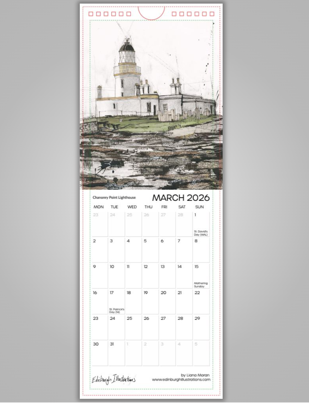 Lighthouses of Scotland Calendar 2026