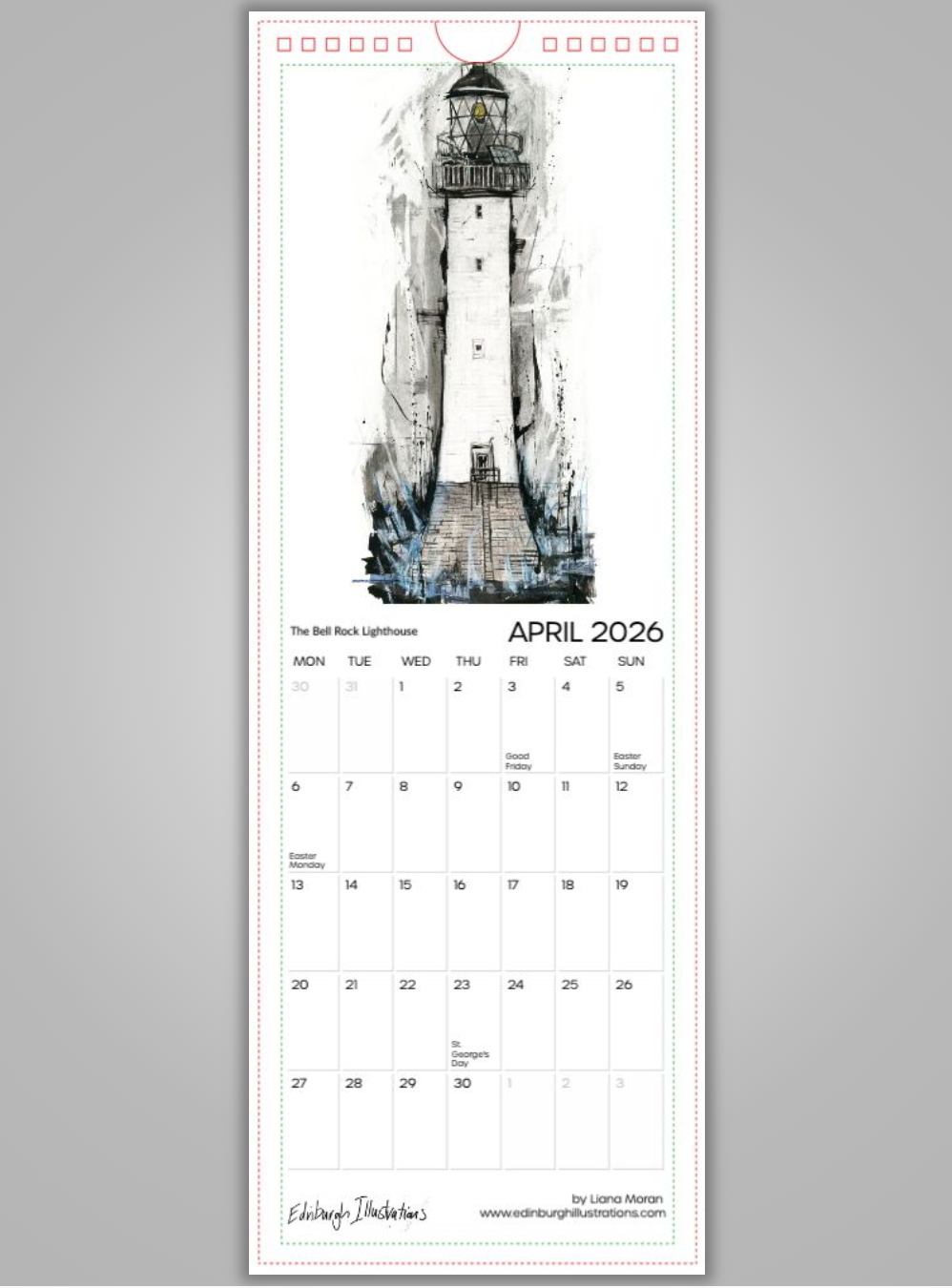Lighthouses of Scotland Calendar 2026