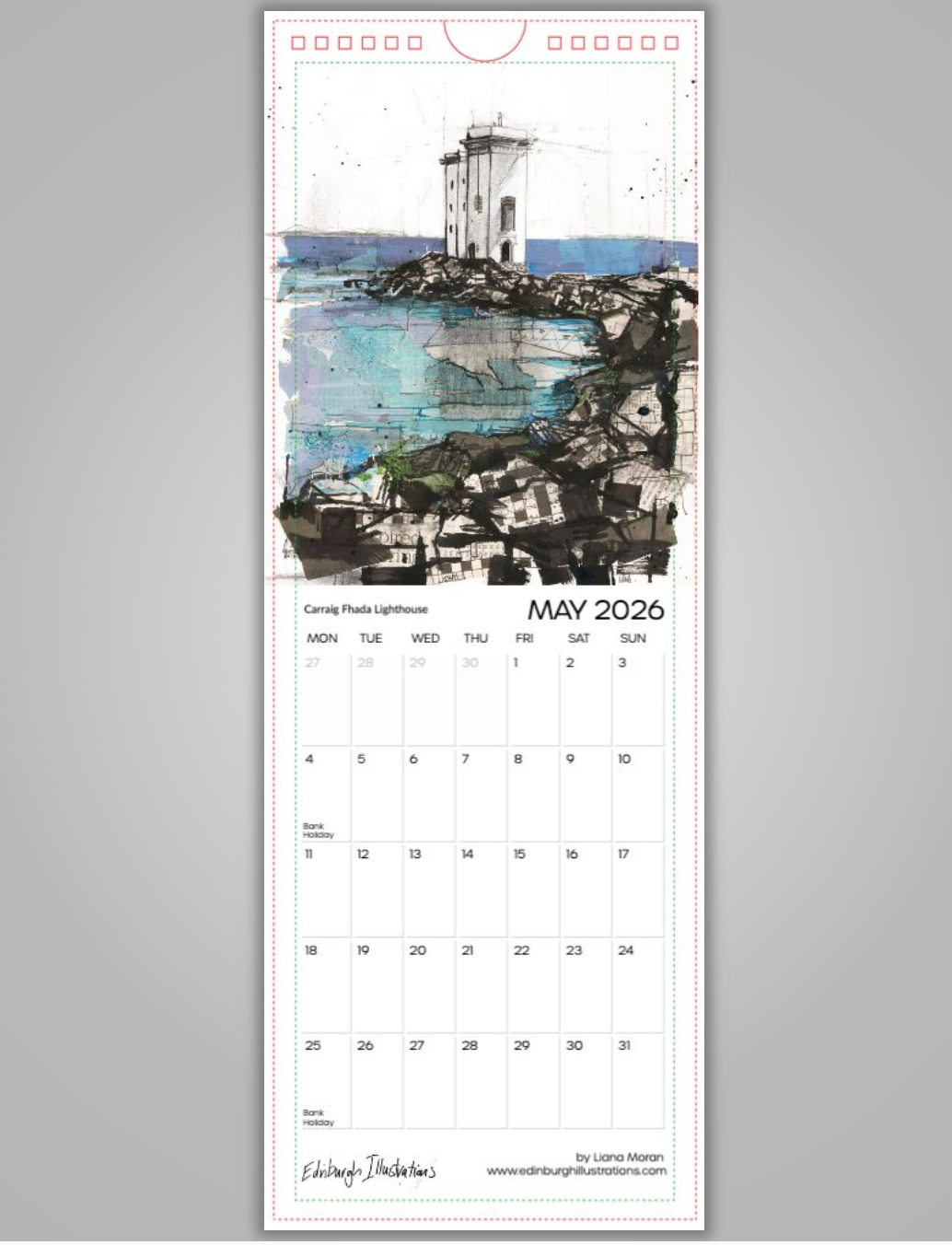 Lighthouses of Scotland Calendar 2026