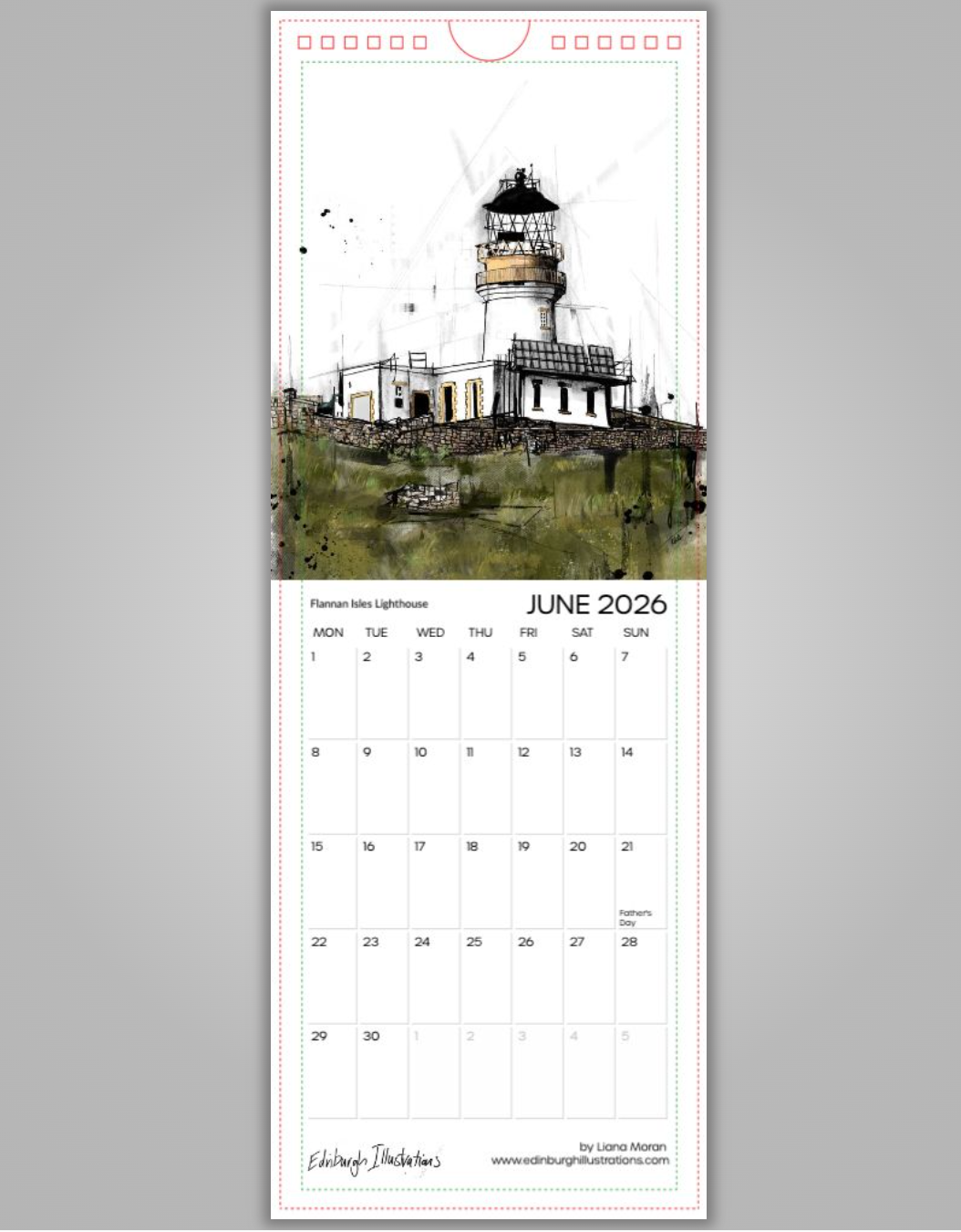 Lighthouses of Scotland Calendar 2026