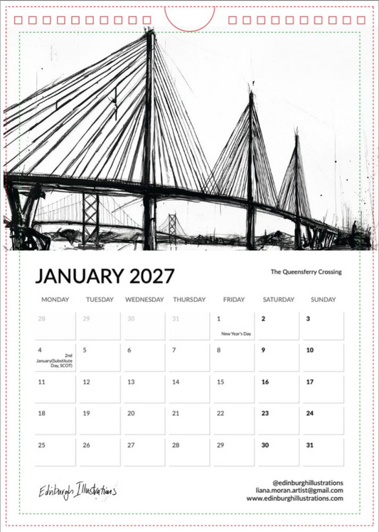 Scotland 2027 Calendar