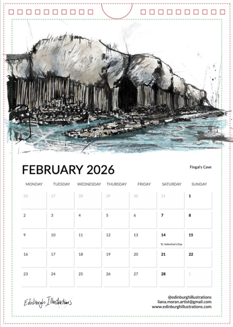 Scotland 2026 Calendar
