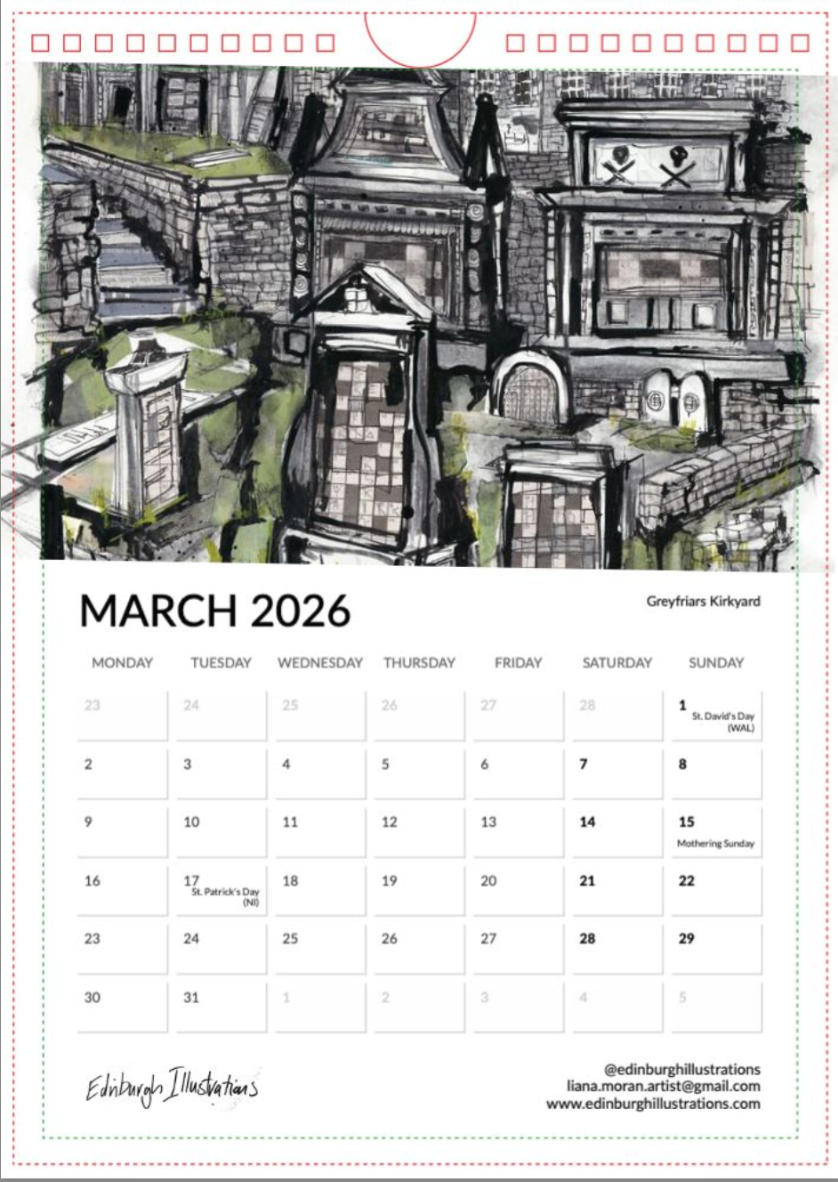 Scotland 2026 Calendar