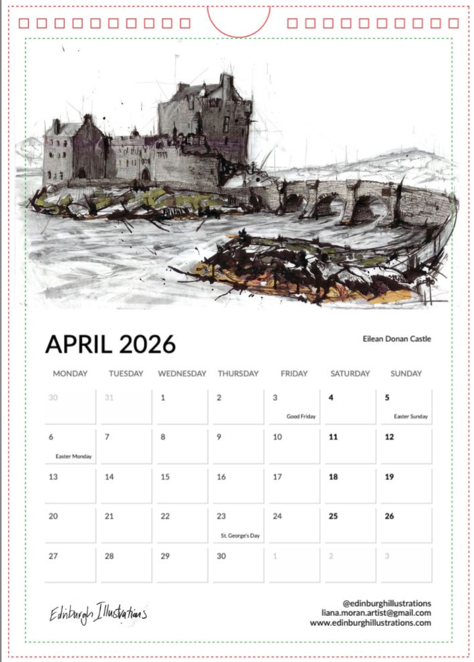 Scotland 2026 Calendar