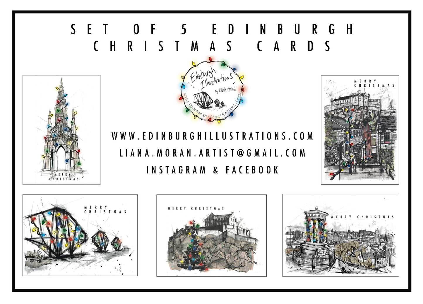 Edinburgh Christmas Cards