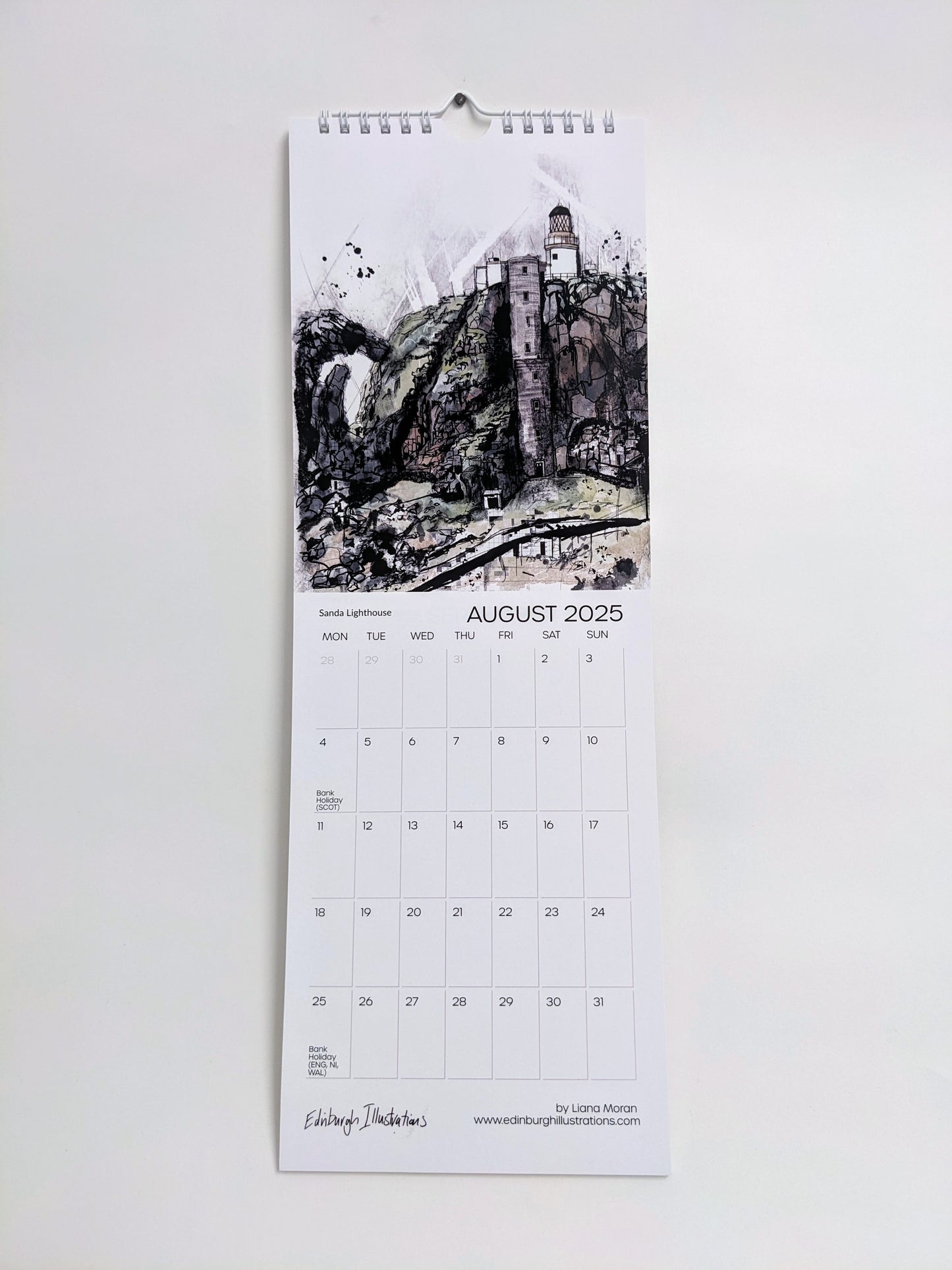 Lighthouses of Scotland Calendar 2025
