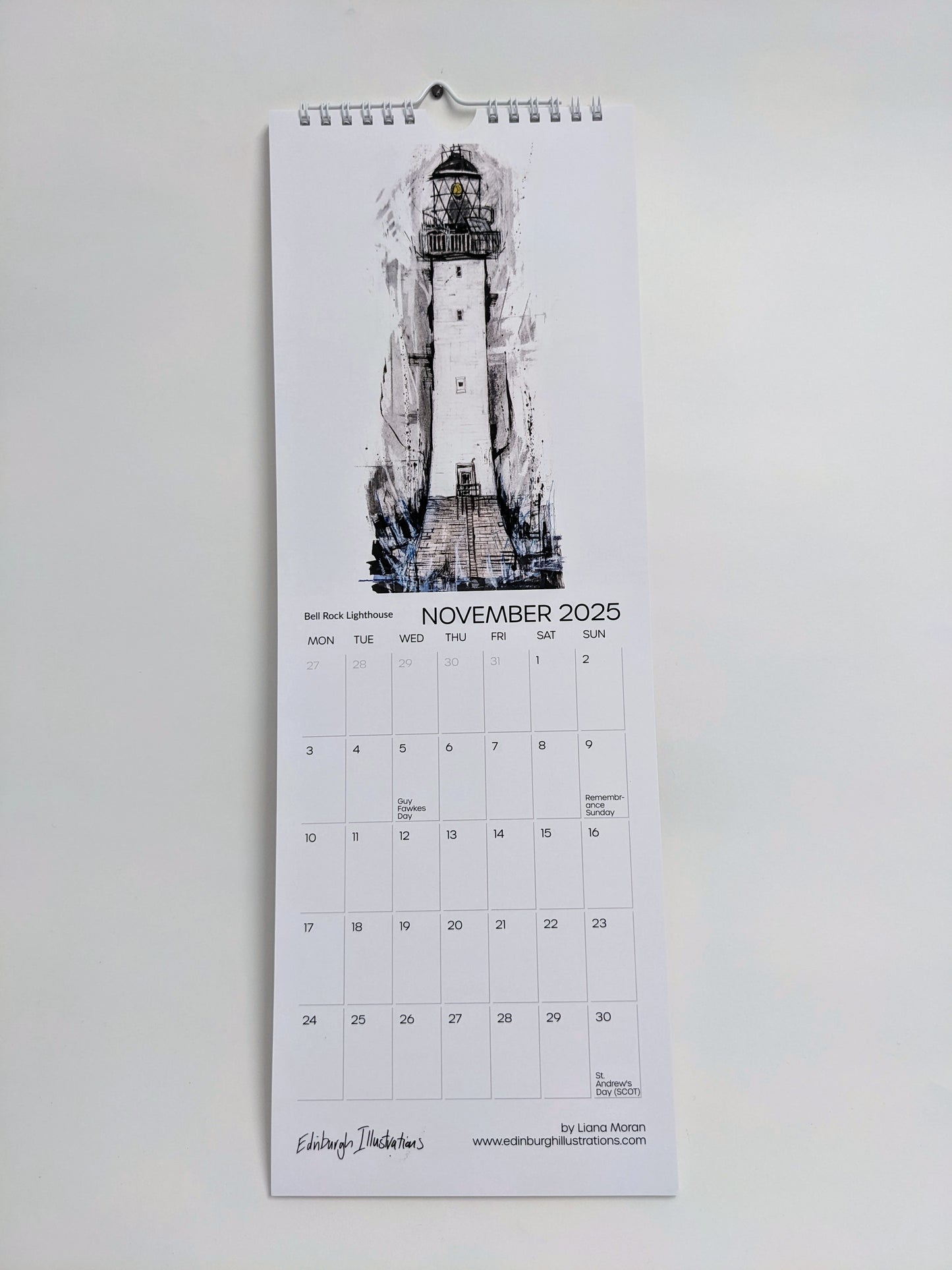 Lighthouses of Scotland Calendar 2025