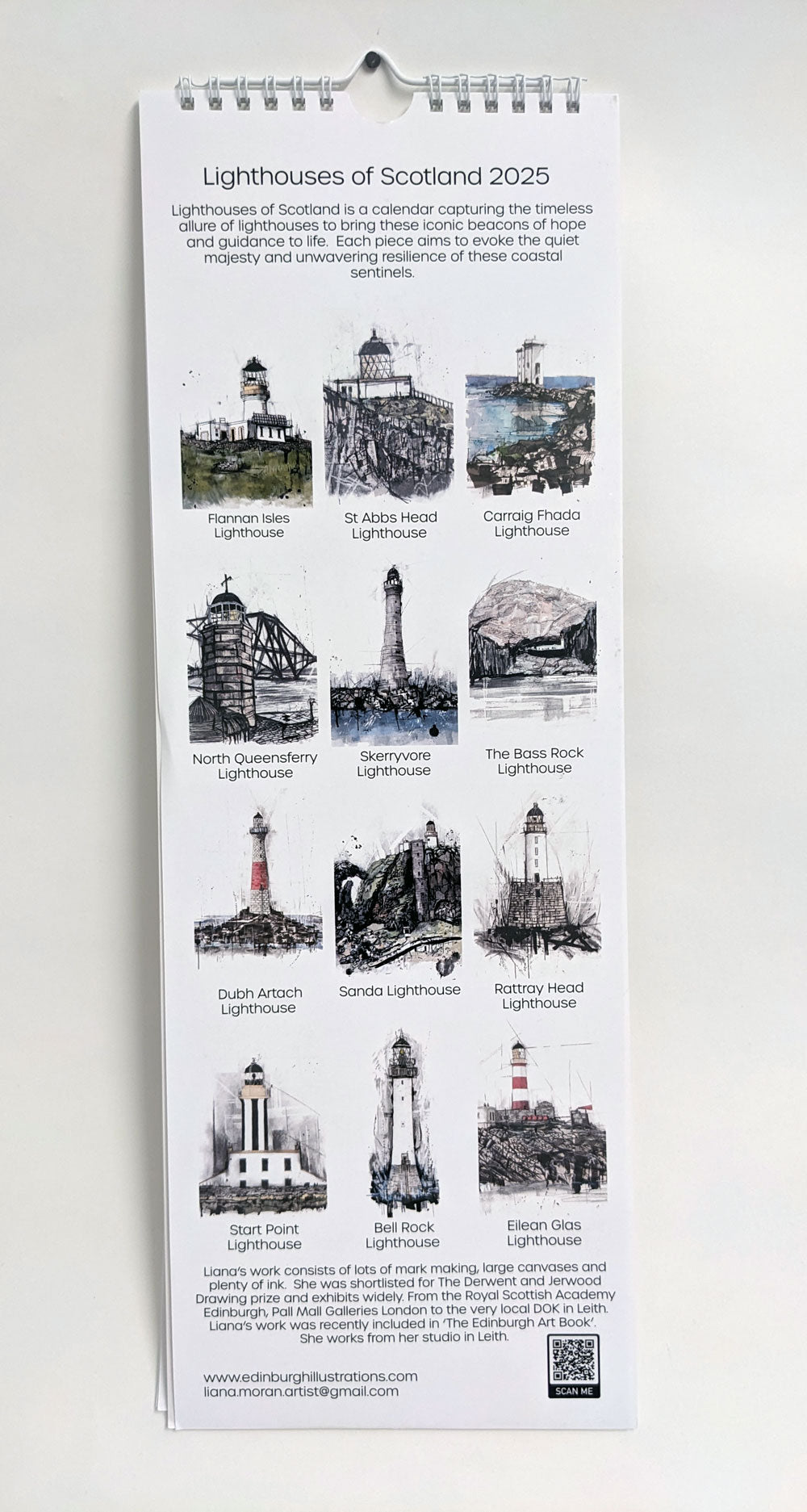Lighthouses of Scotland Calendar 2025