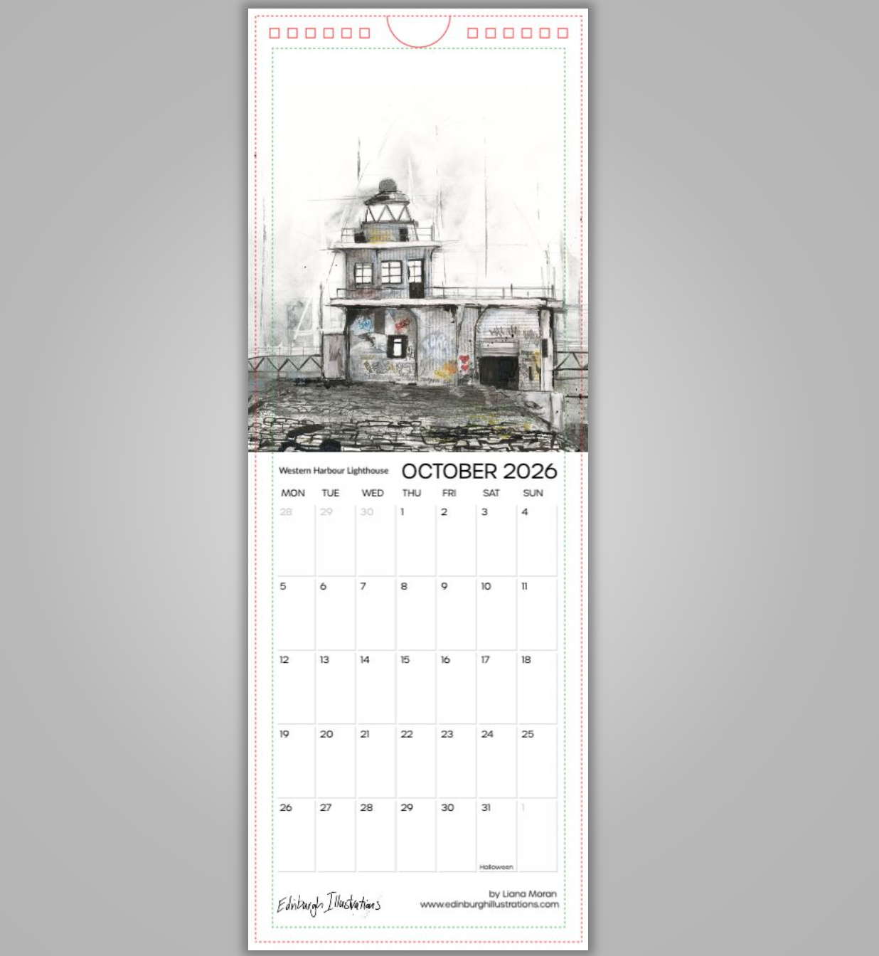 Lighthouses of Scotland Calendar 2026