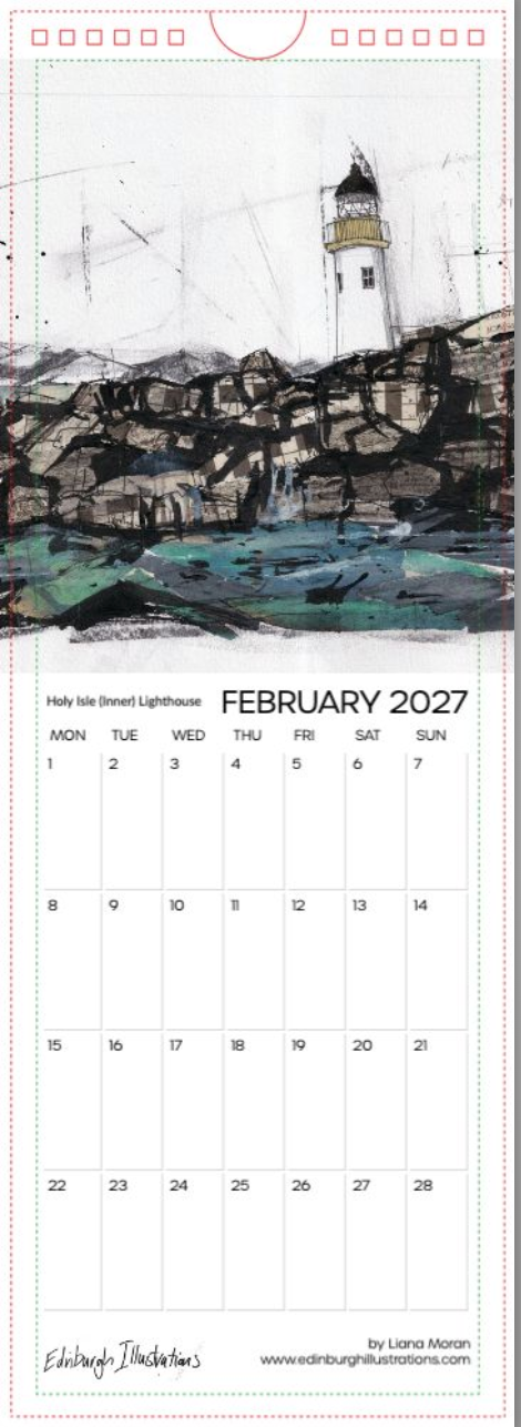Lighthouses of Scotland Calendar 2027