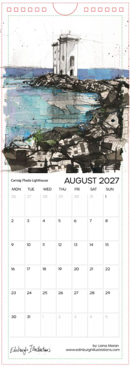 Lighthouses of Scotland Calendar 2027