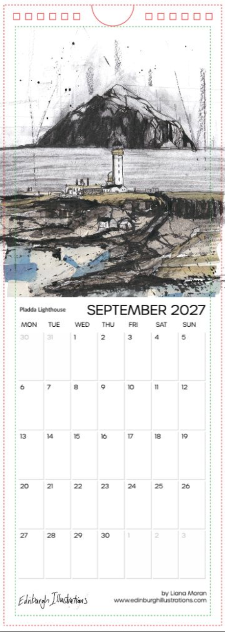 Lighthouses of Scotland Calendar 2027
