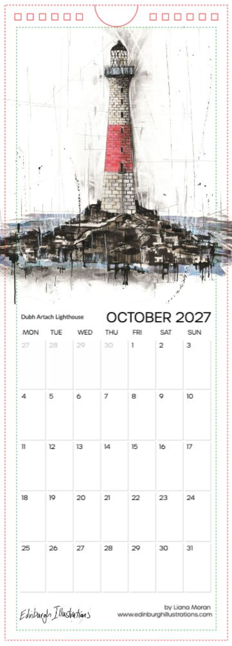 Lighthouses of Scotland Calendar 2027