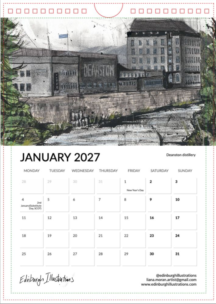 Distilleries of Scotland 2027 Calendar