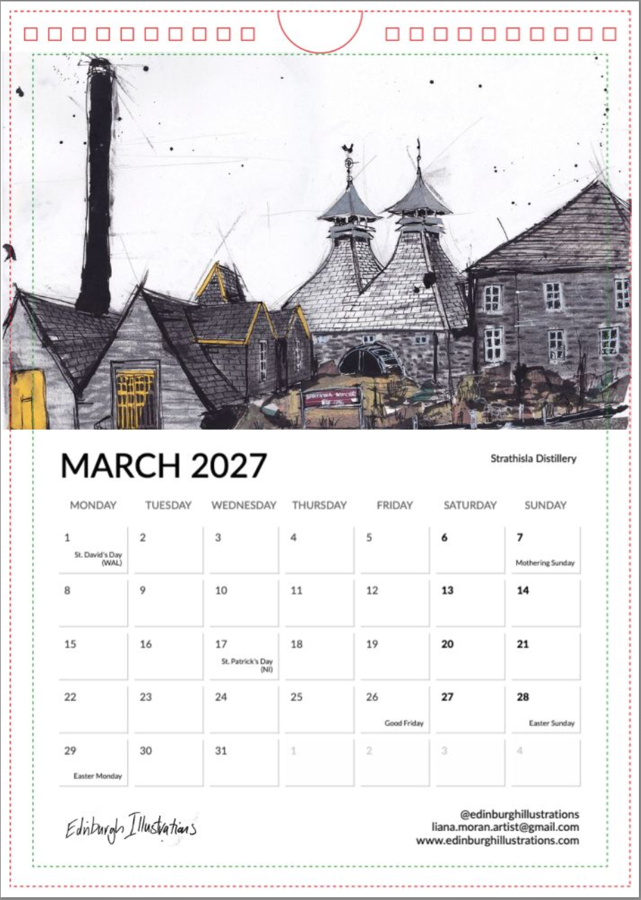 Distilleries of Scotland 2027 Calendar
