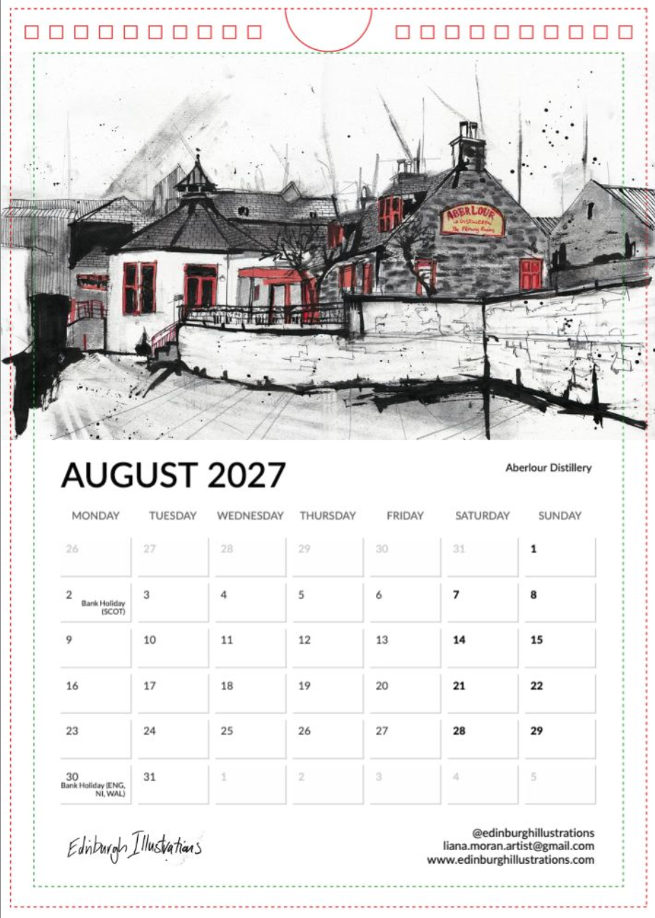 Distilleries of Scotland 2027 Calendar