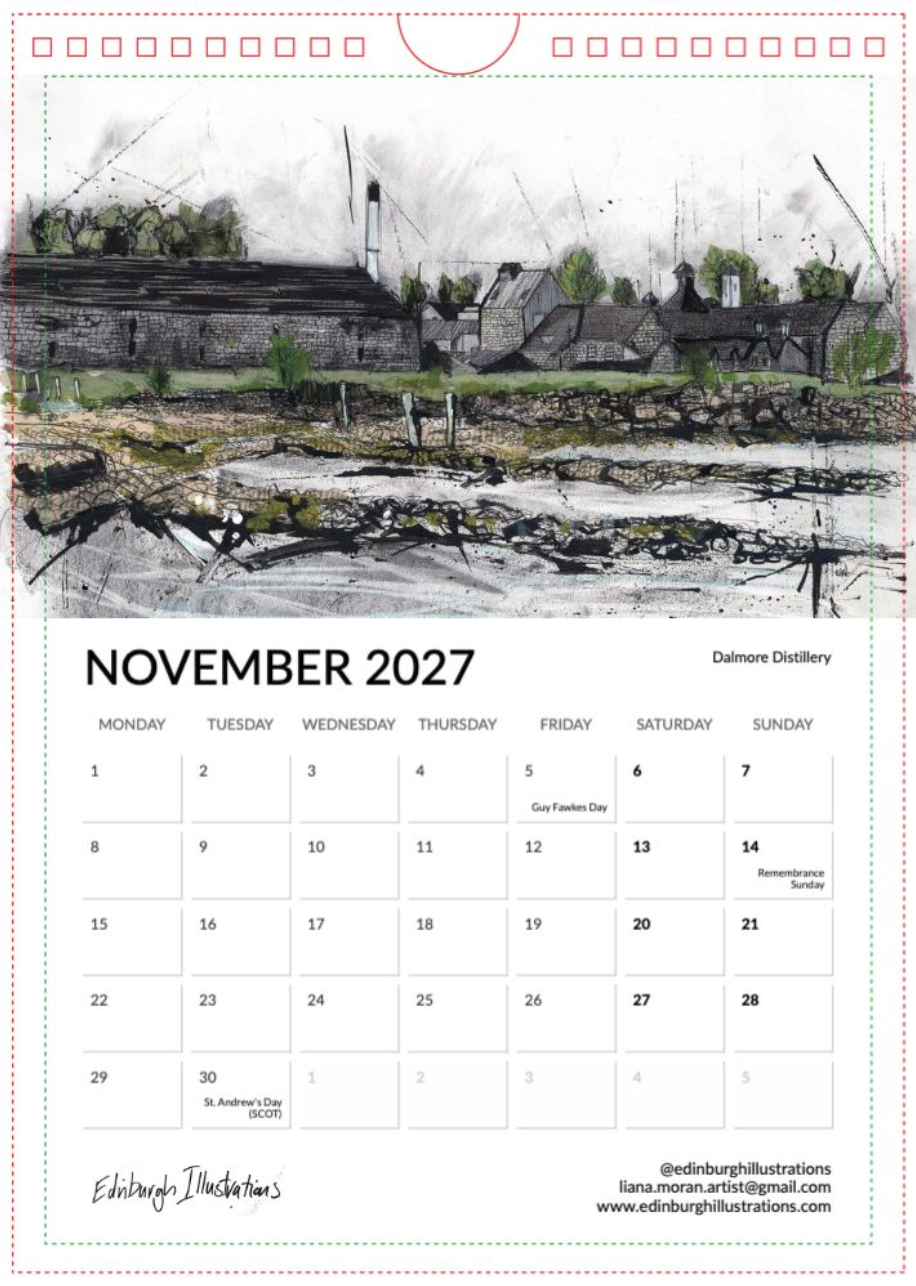 Distilleries of Scotland 2027 Calendar