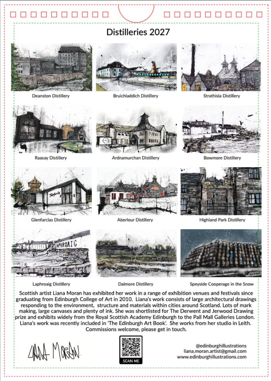 Distilleries of Scotland 2027 Calendar