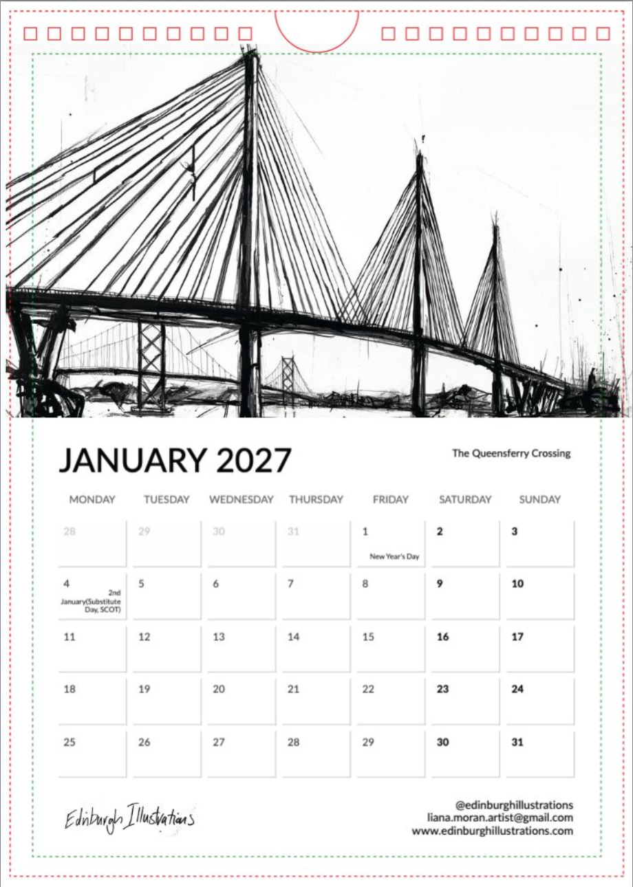 Scotland 2027 Calendar