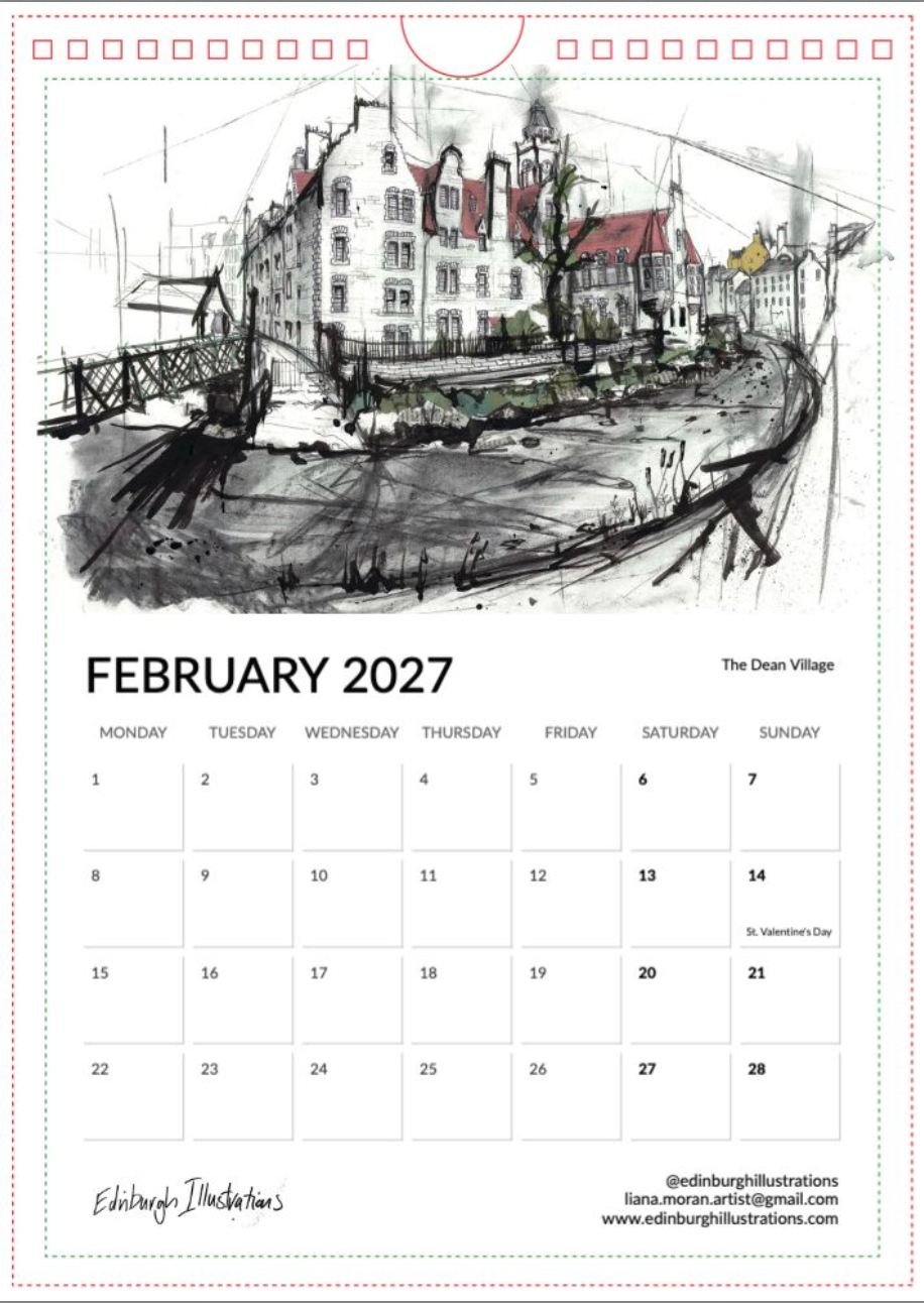 Scotland 2027 Calendar