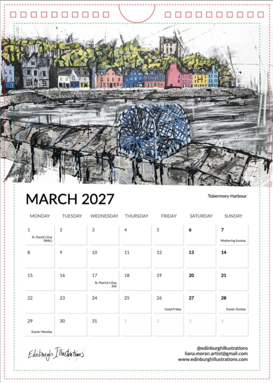 Scotland 2027 Calendar