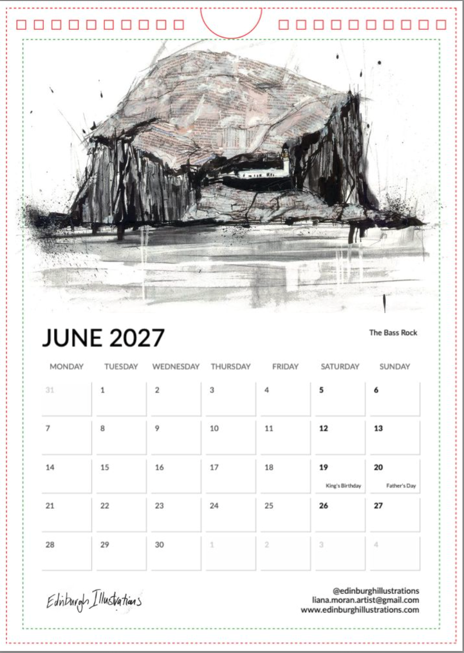Scotland 2027 Calendar
