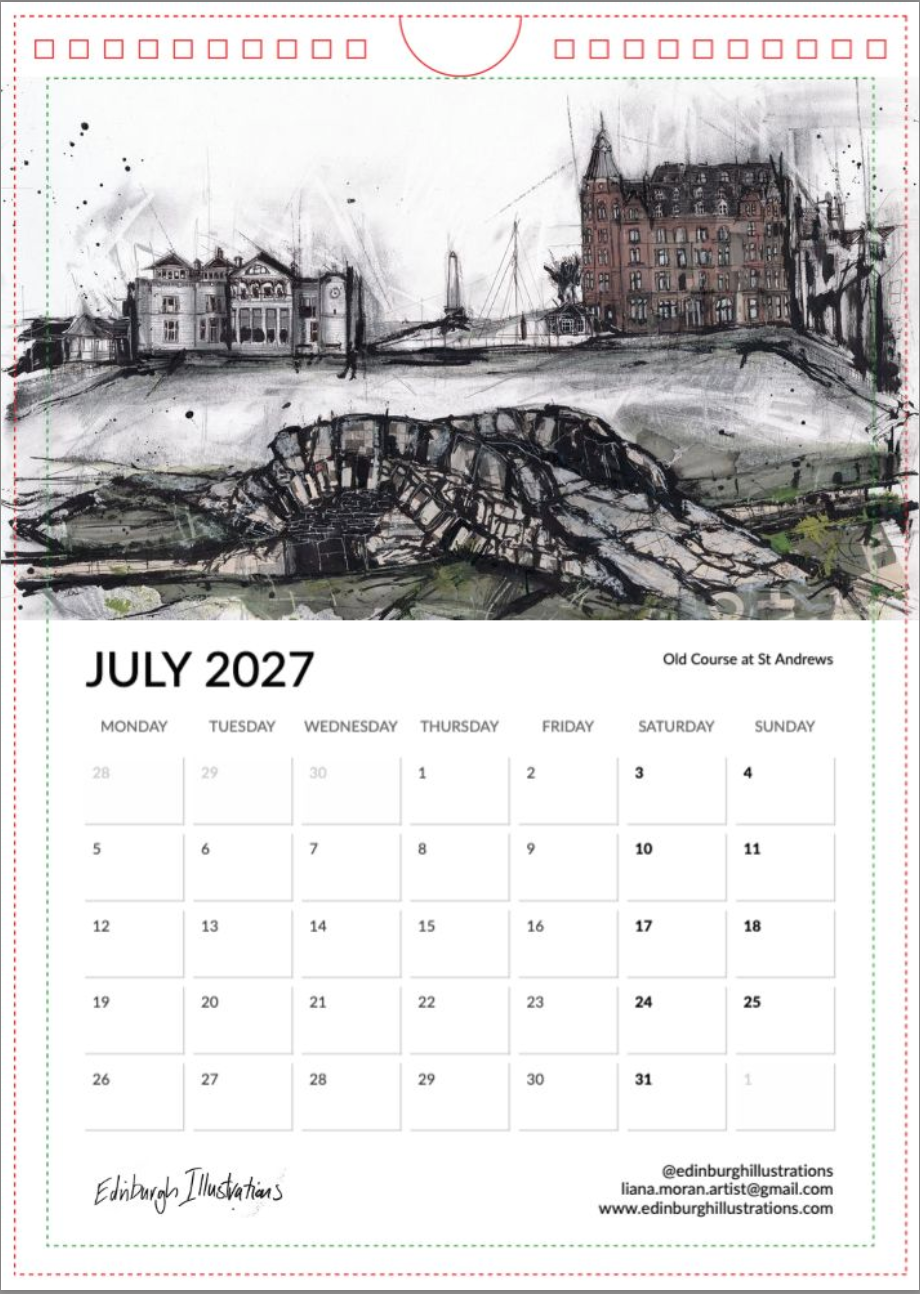 Scotland 2027 Calendar