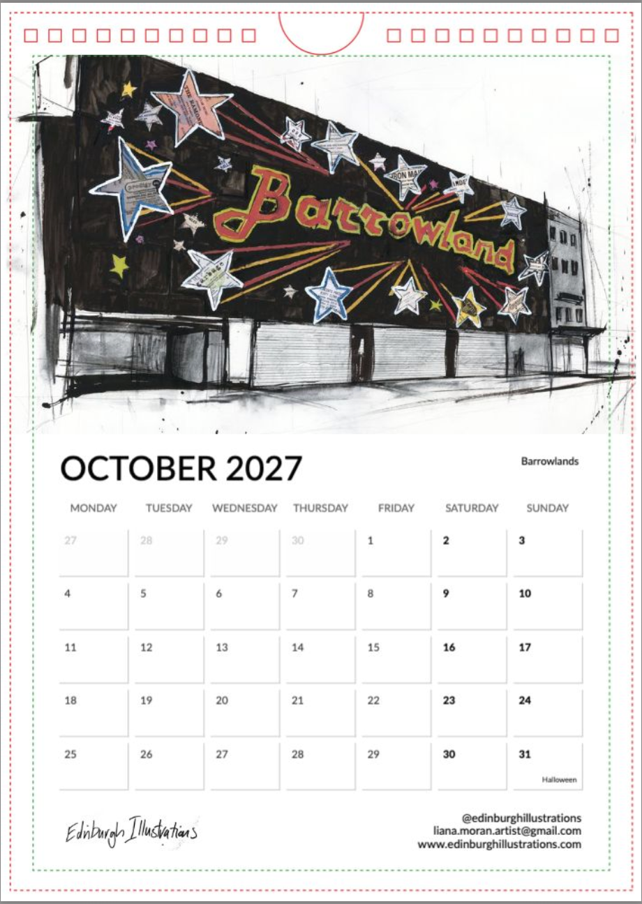 Scotland 2027 Calendar
