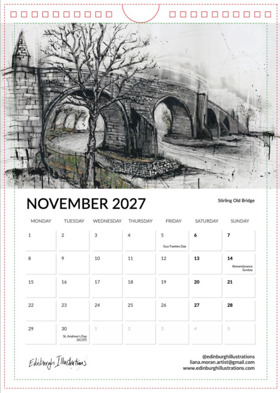Scotland 2027 Calendar