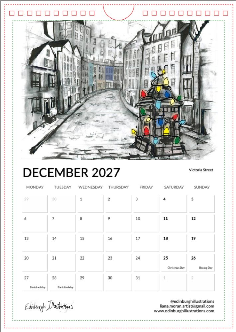Scotland 2027 Calendar